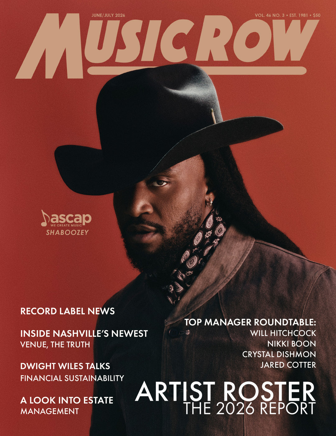ARTIST ROSTER Issue (June/July 2026) – The Music Row Store